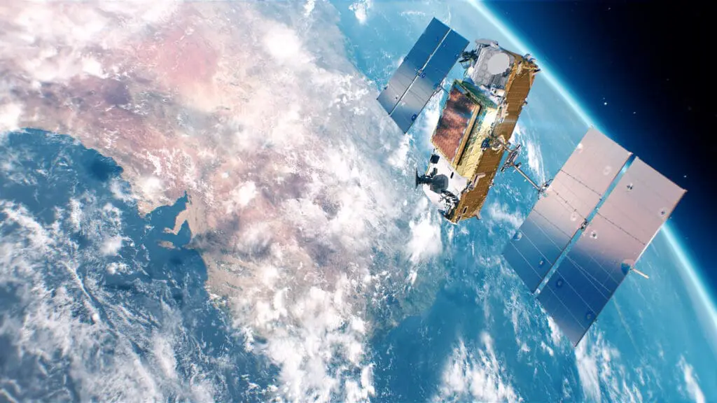 Iridium satellite with the Aireon ADS-B payload