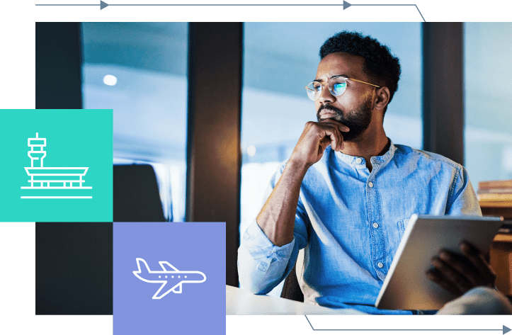 Developer using an Aireon dashboard Developer using an Aireon dashboard